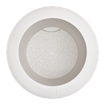 amber roll high 43cm linen white